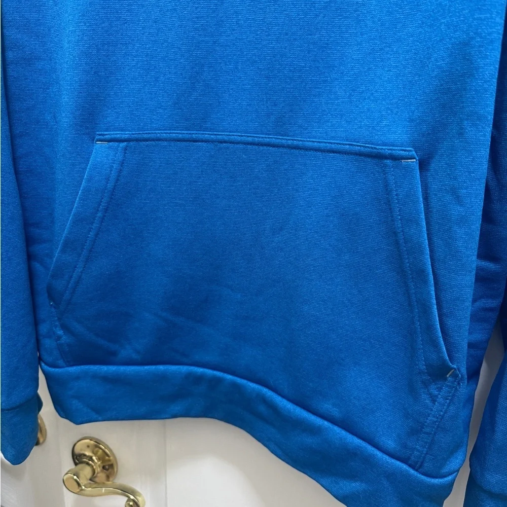 The North Face Bright Blue Pullover Hoodie with Logo